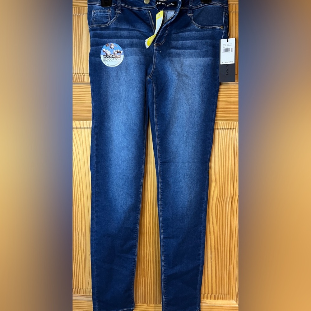BLUE REVIVAL SKINNY JEANS